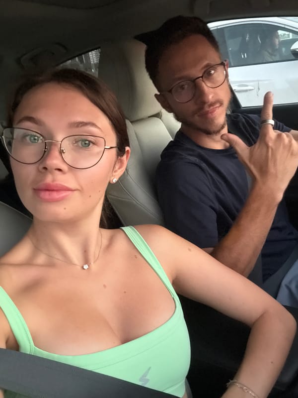Woman passenger observed in vehicle with companion