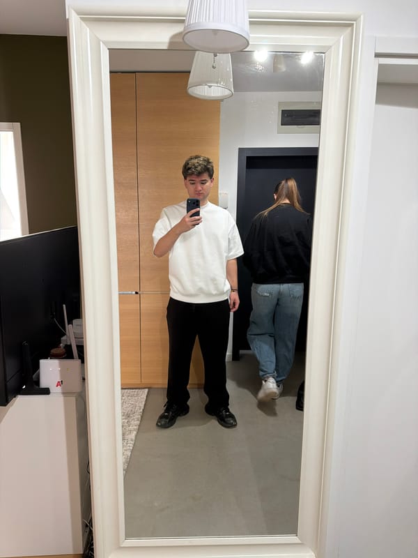 Mirror selfie captured in Sofia, Bulgaria
