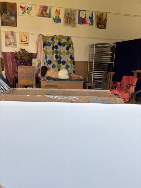 Morning art studio visit documented in Troyan Bulgaria