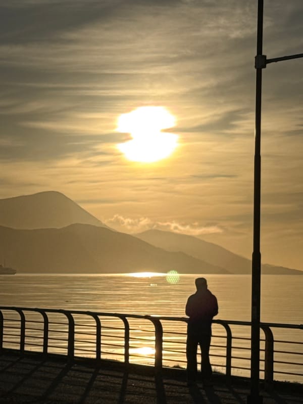 Tourist scenes documented along Ushuaia waterfront and port area