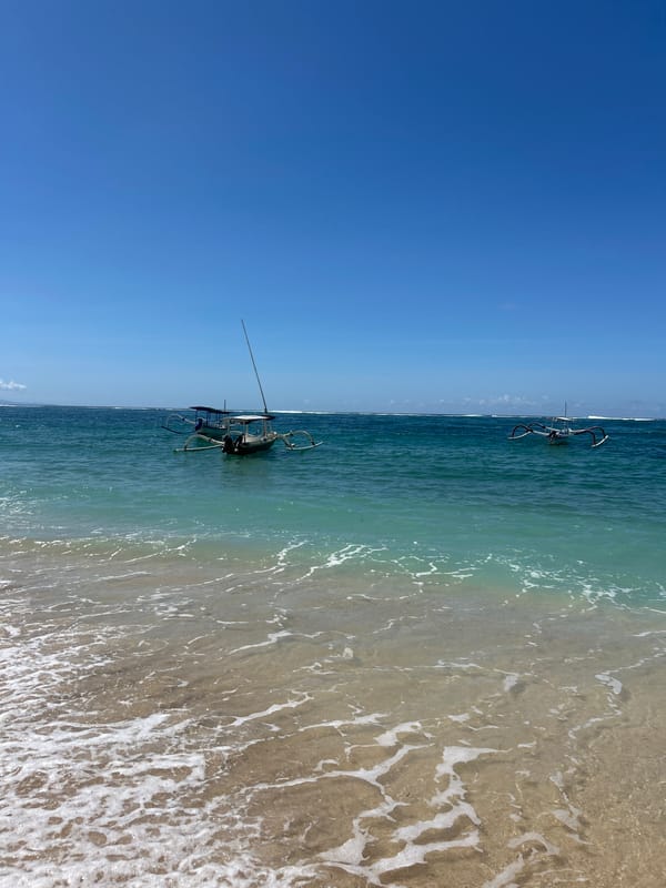 Dawn beach scenes documented in Kuta Selatan, Indonesia