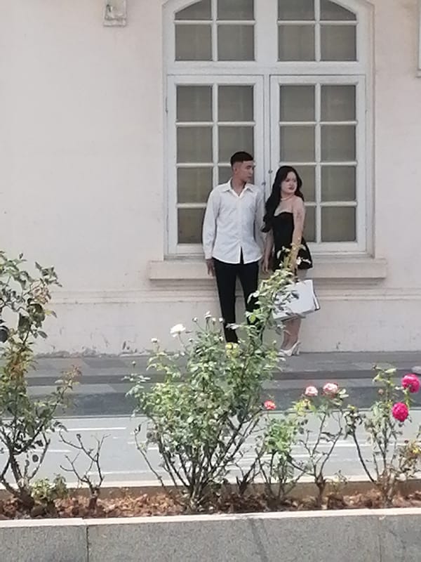 Morning scenes at a heritage building in Da Lat, Vietnam