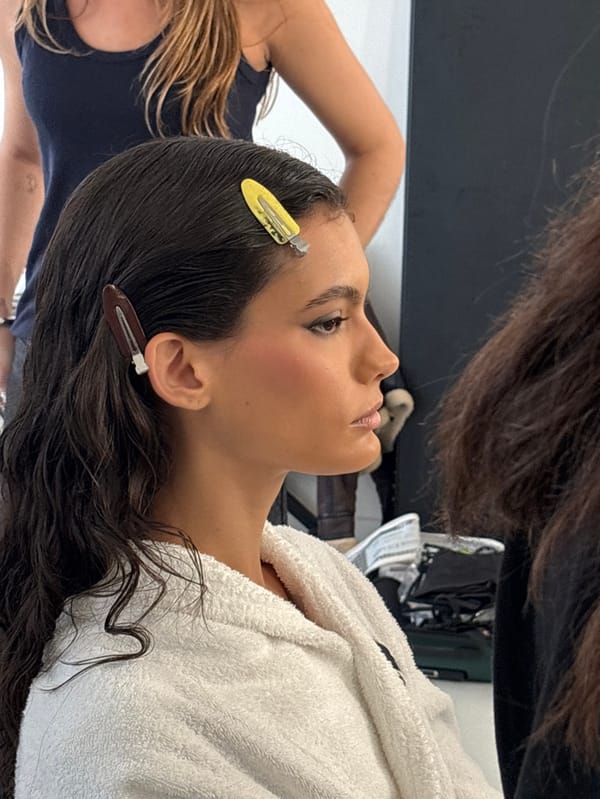 Fashion photoshoot captured behind-the-scenes at Paris studio
