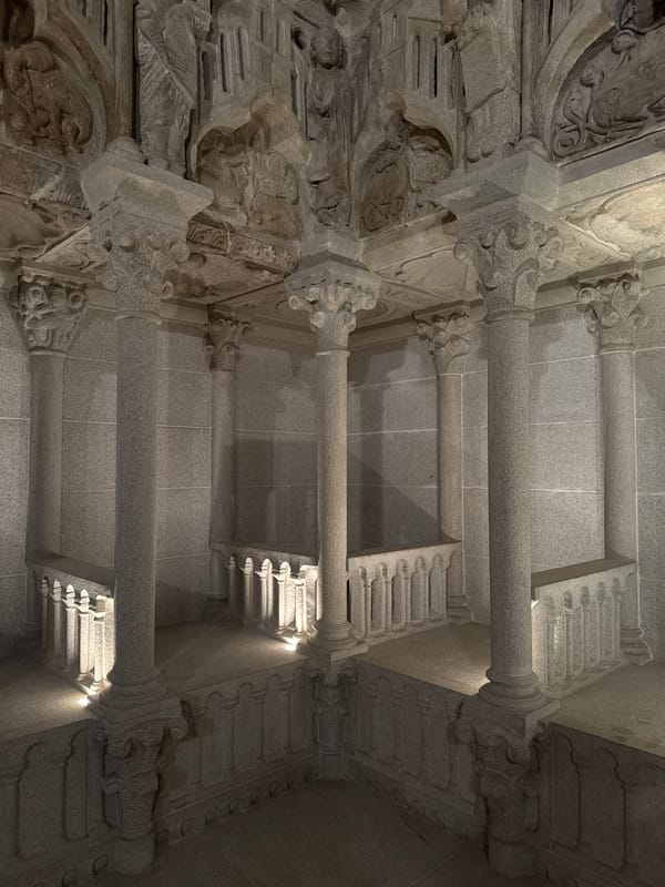 Inside and around the Cathedral of Santiago de Compostela