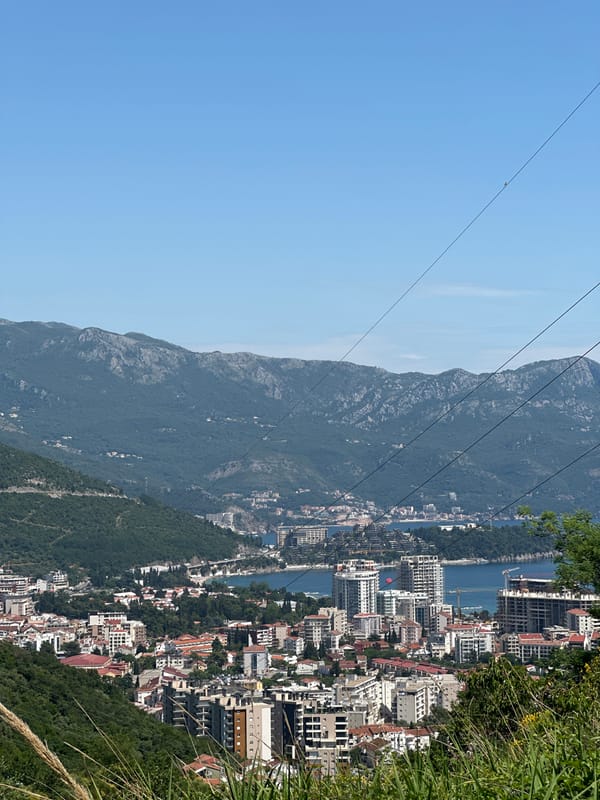Scenic views captured across Podostrog, Montenegro in two minutes
