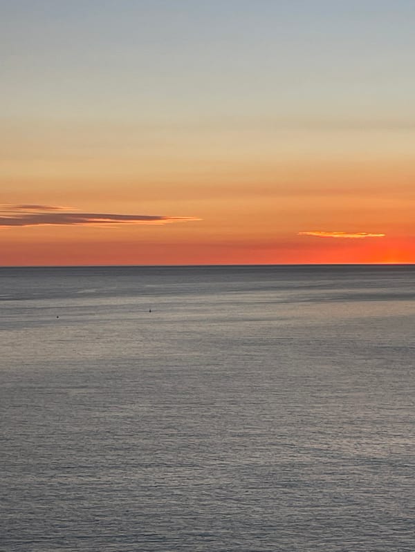 Montenegro coast sunset documented across multiple towns in 30 minutes