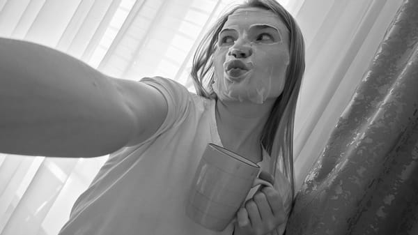 Lazy skincare evening at home in Chaikovsky