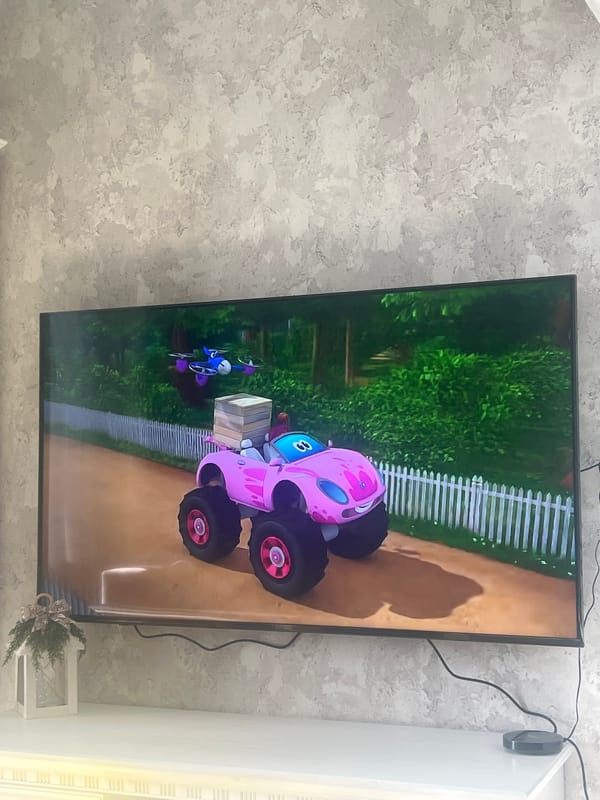 Cartoon featuring pink monster truck, blue character aired in Yerevan
