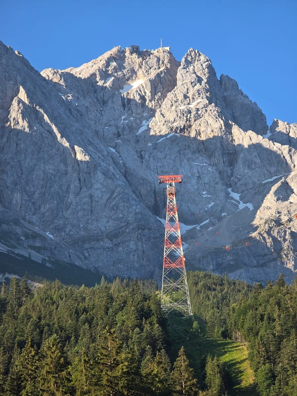 Morning views around the Zugspitze base in Grainau