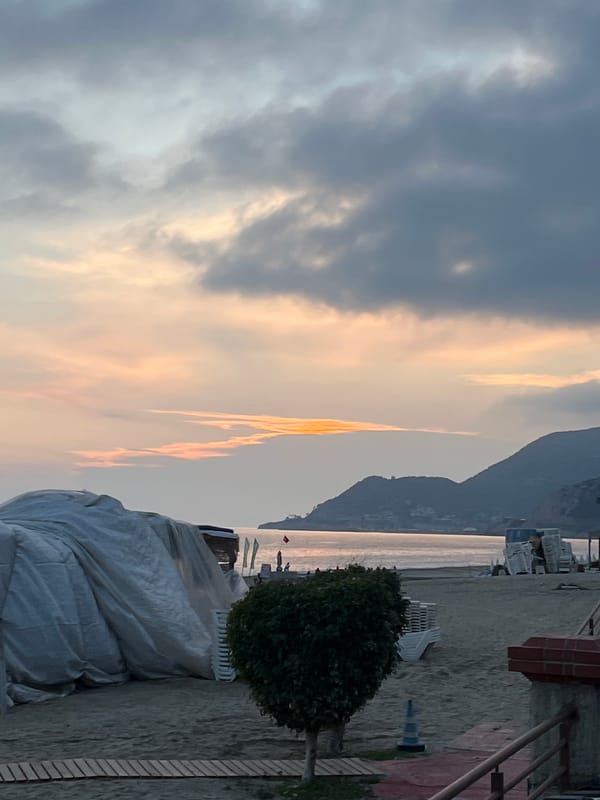 Coastal life moments documented in Alanya, Turkey within minutes