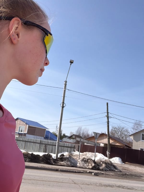 Morning pedestrian activity observed in Berezniki, Russia