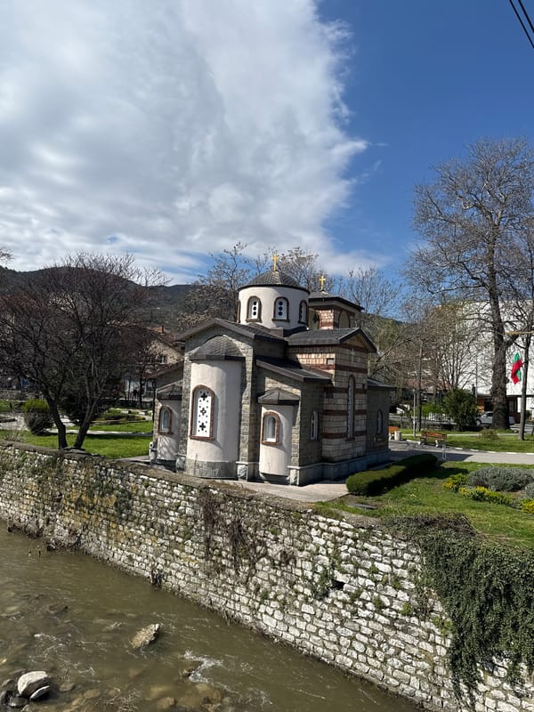 Historic Church of Saint Dimitar captured beside Asenitsa River
