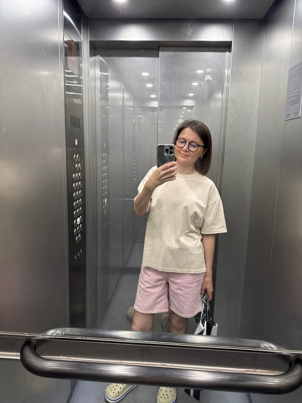 Elevator selfie in Izhevsk, Russia