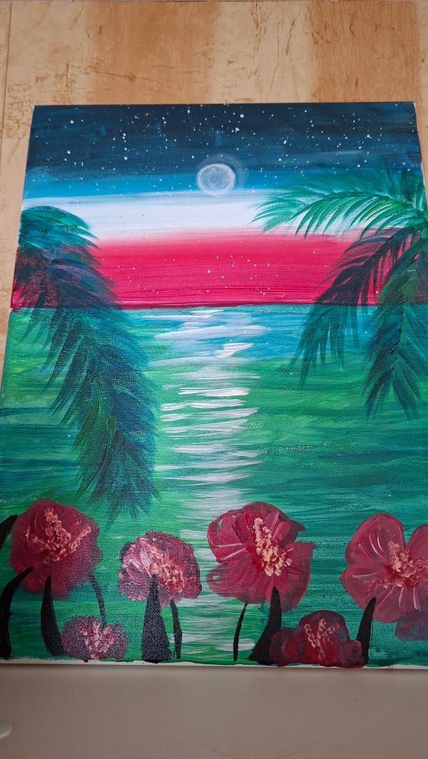 Art and selfie photographed in Russian village