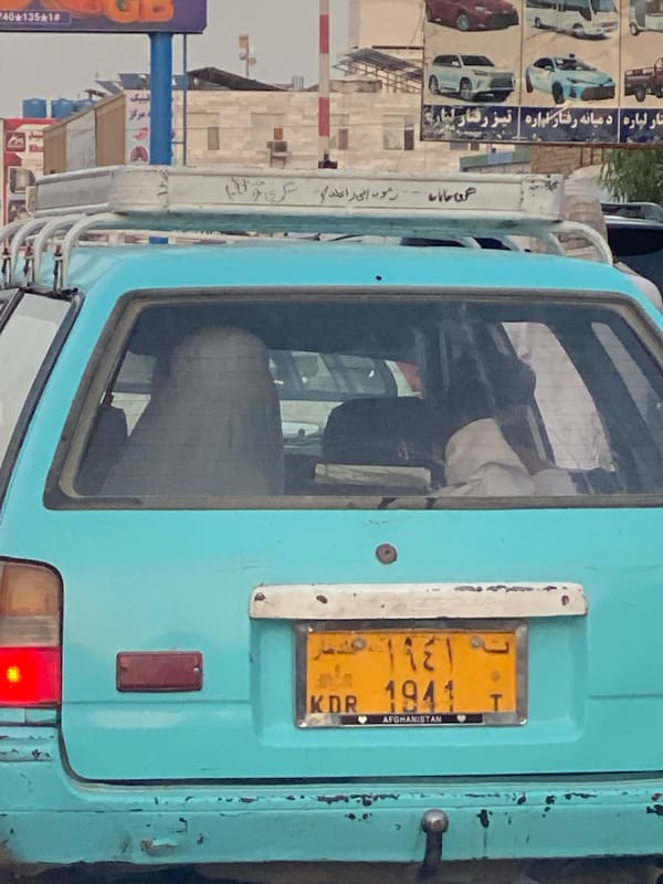 Street traffic and activity in Kandahar, Afghanistan