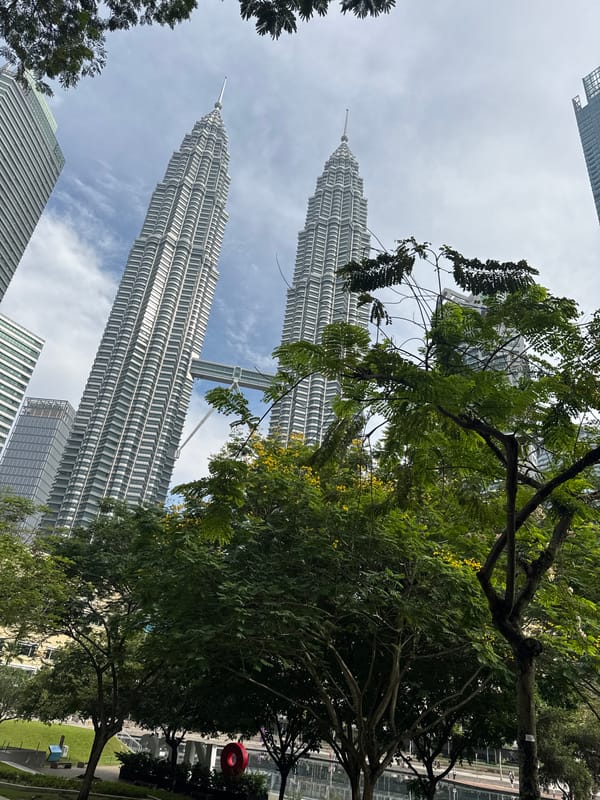 Families enjoy early morning activities at KLCC Park, Kuala Lumpur