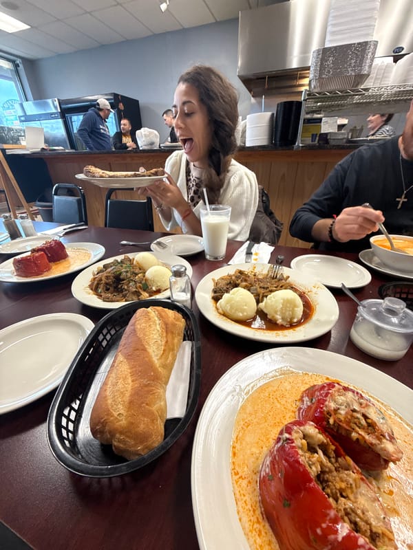 Restaurant diners document comfort food meal in Des Plaines