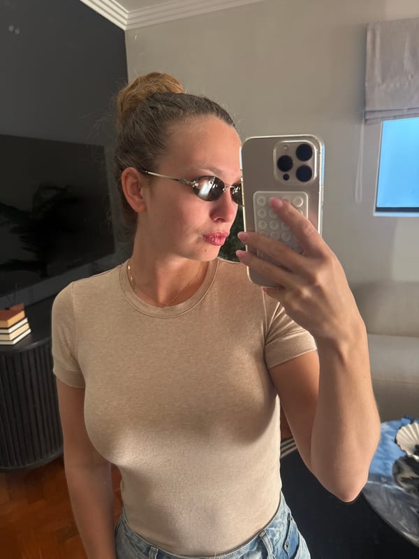 Woman takes selfie indoors in Cape Town