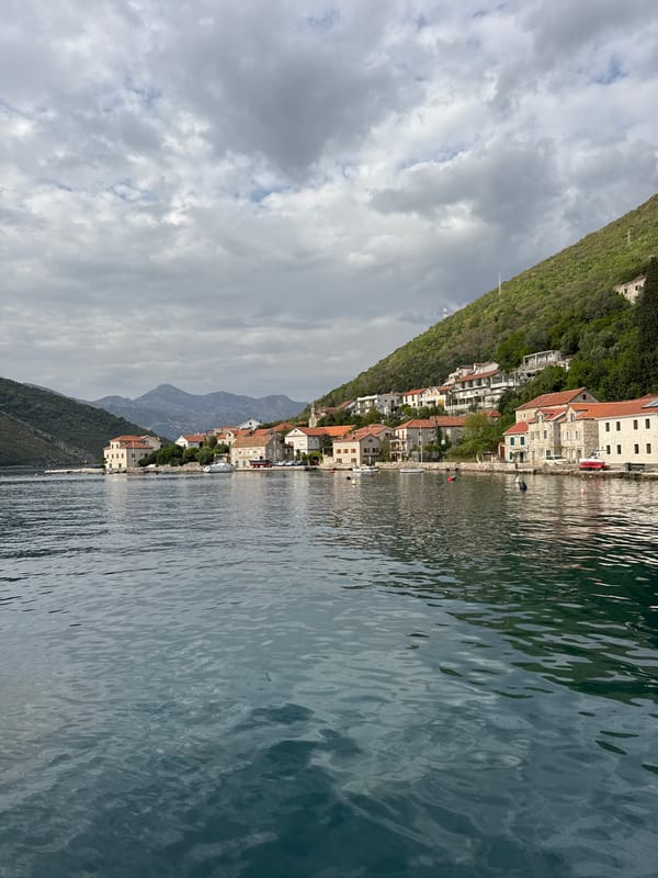 Ferry crossing documented at Lepetane bay, Montenegro