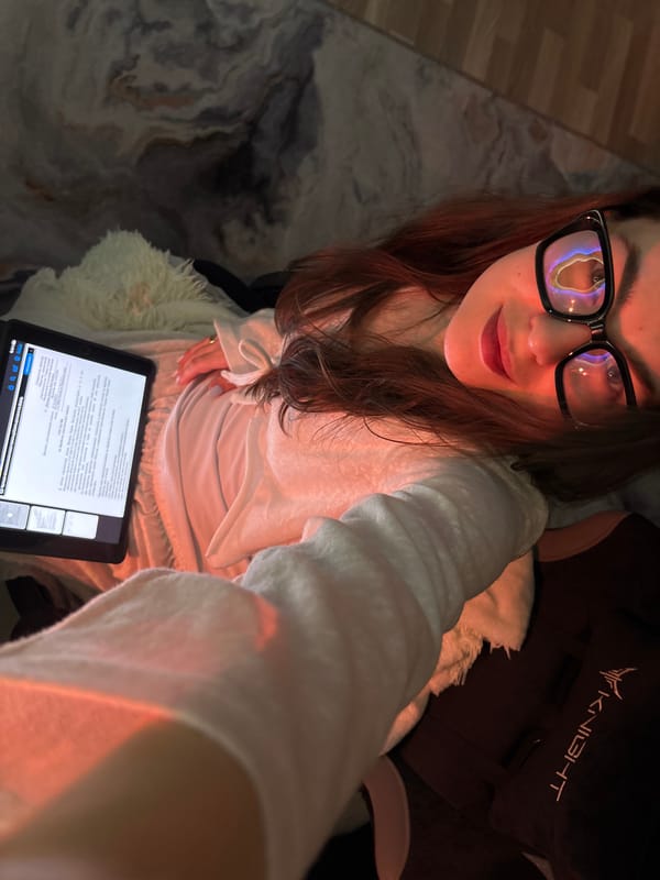 Woman documents evening moments at home in Chaikovsky, Russia