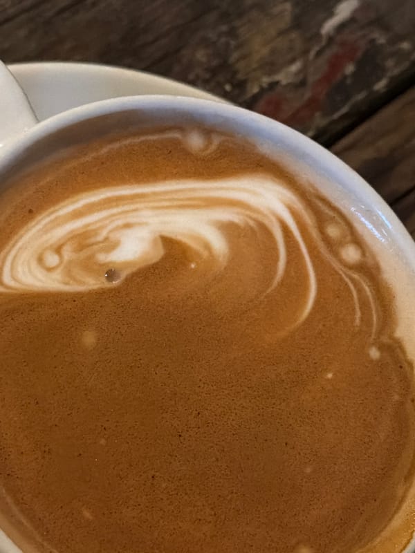 Coffee shop visit documented in Hout Bay, South Africa