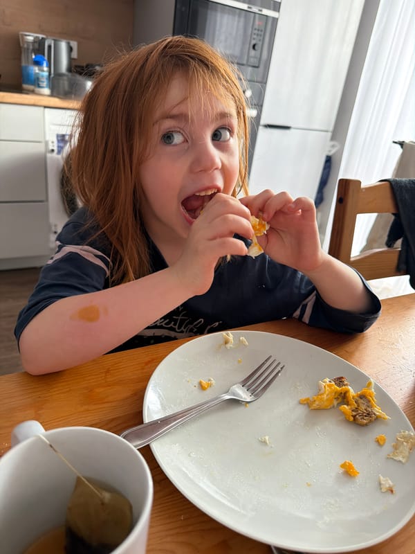 Early morning breakfast and selfies in Perm kitchen