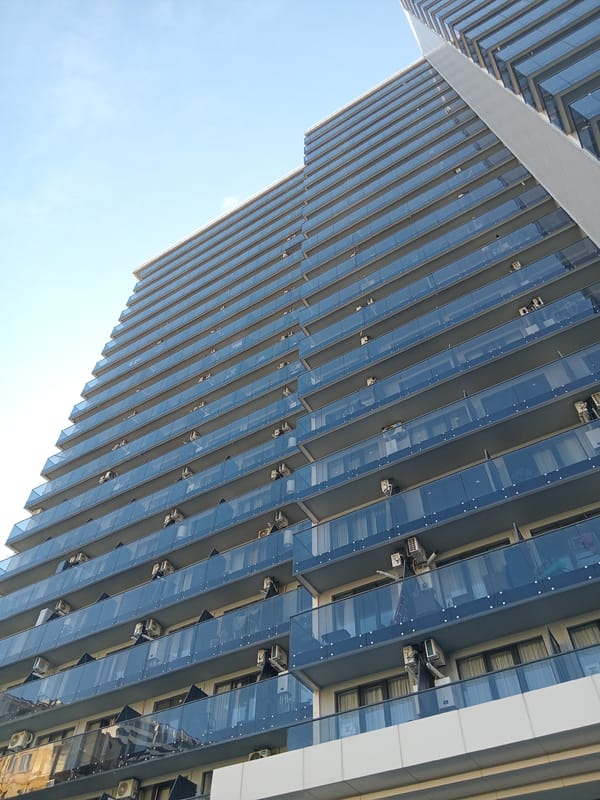 Morning street scenes captured across Batumi's urban landscape