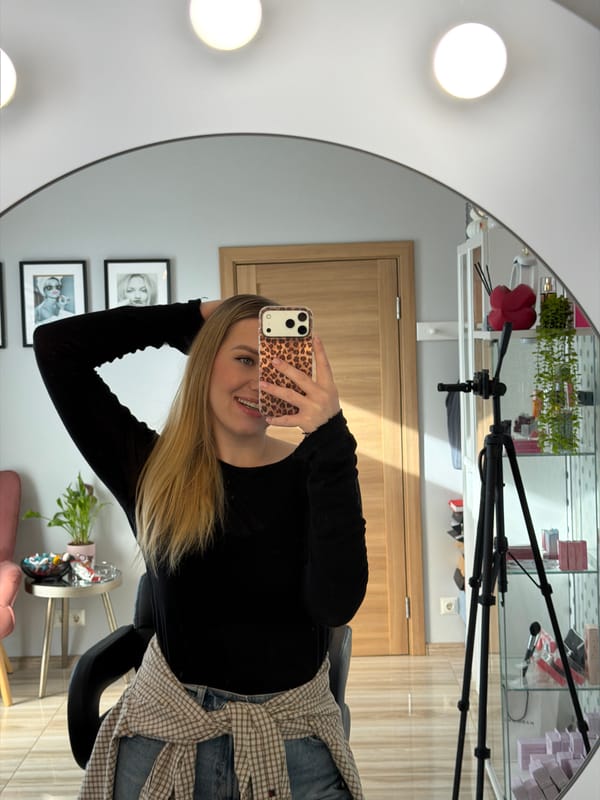 Woman Takes Morning Selfies in Riga Apartment