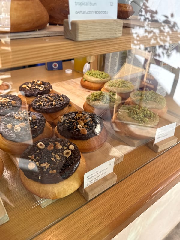 Witness documents bakery, photo displays in Batumi, Georgia