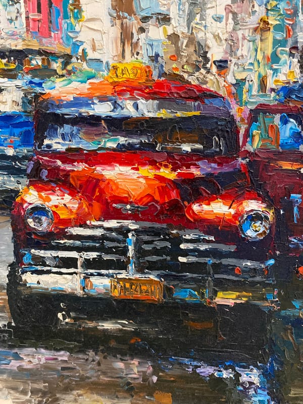 Artist documents Havana street scenes in oil paintings