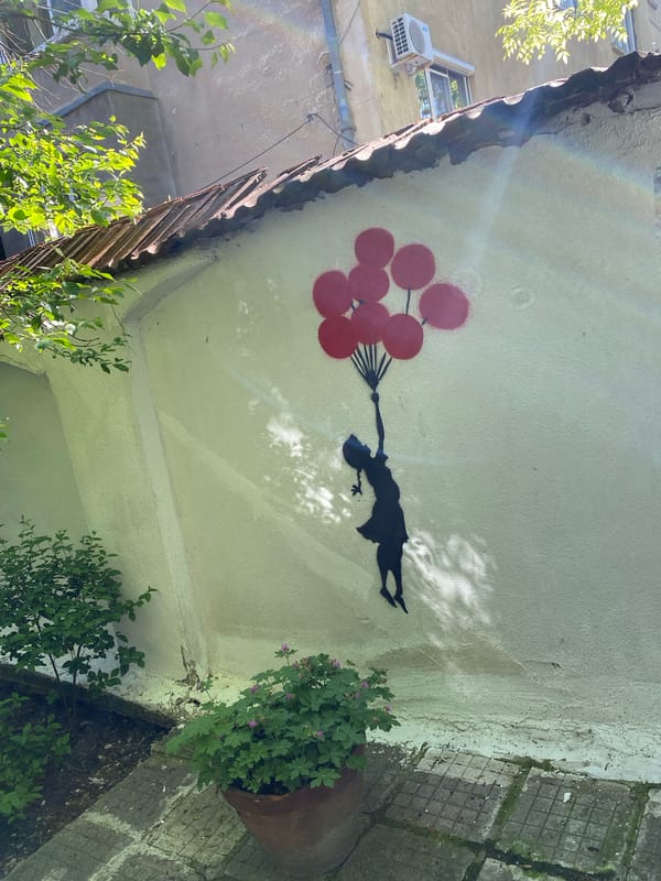 Morning street art and transit scenes captured in Sofia
