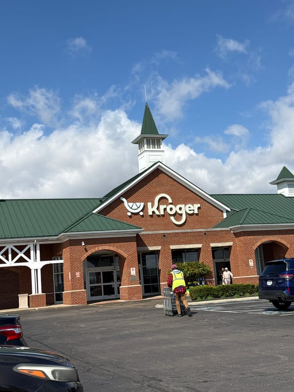 Kroger store exterior documented in Columbus, Ohio