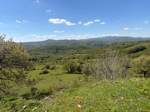 Spring landscape documented in Kotel region, Bulgaria