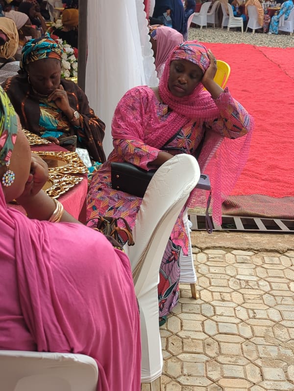 Wedding celebration held under decorated tents in Kaduna, Nigeria