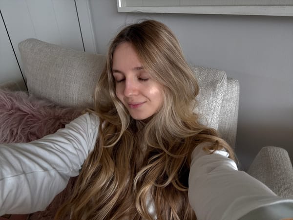 Woman rests indoors in Mexico City apartment Thursday evening