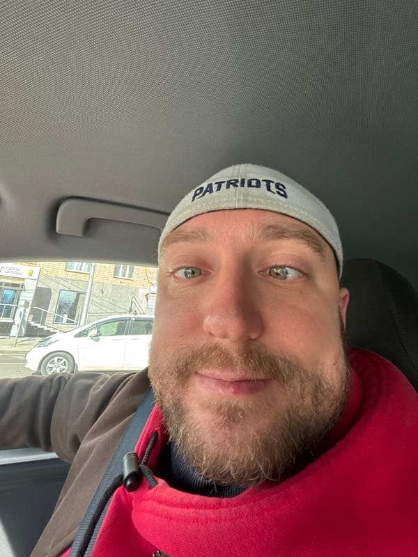 Man captures selfie and sky view in Krasnoyarsk morning