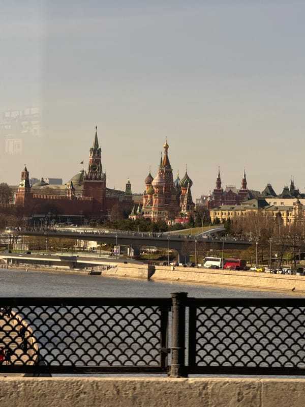 Moscow Kremlin photographed from elevated viewpoint
