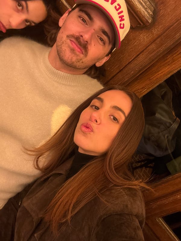 Friends enjoy evening at Irish bar in Paris