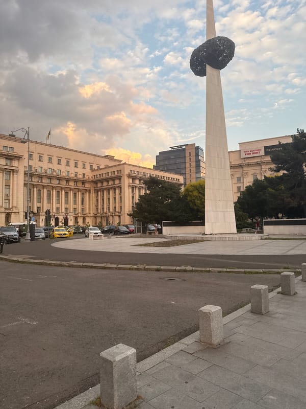 Bucharest golden hour skies, late June evening