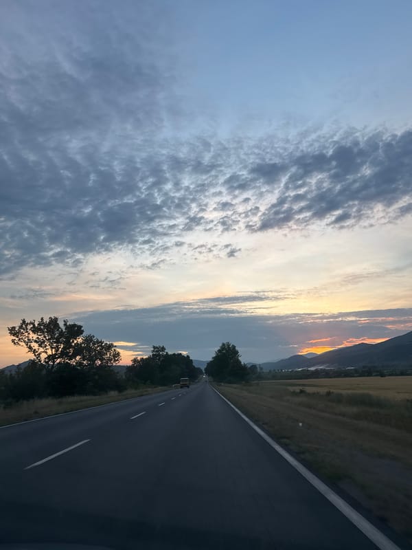 Traveler captures dramatic sunset views in rural Bulgaria