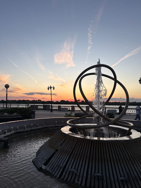 Evening fishing session yields catch at Astrakhan waterfront promenade