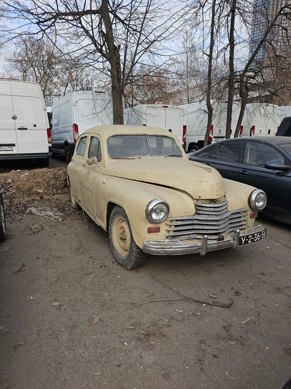 Vintage car spotted parked in Khimki, Russia