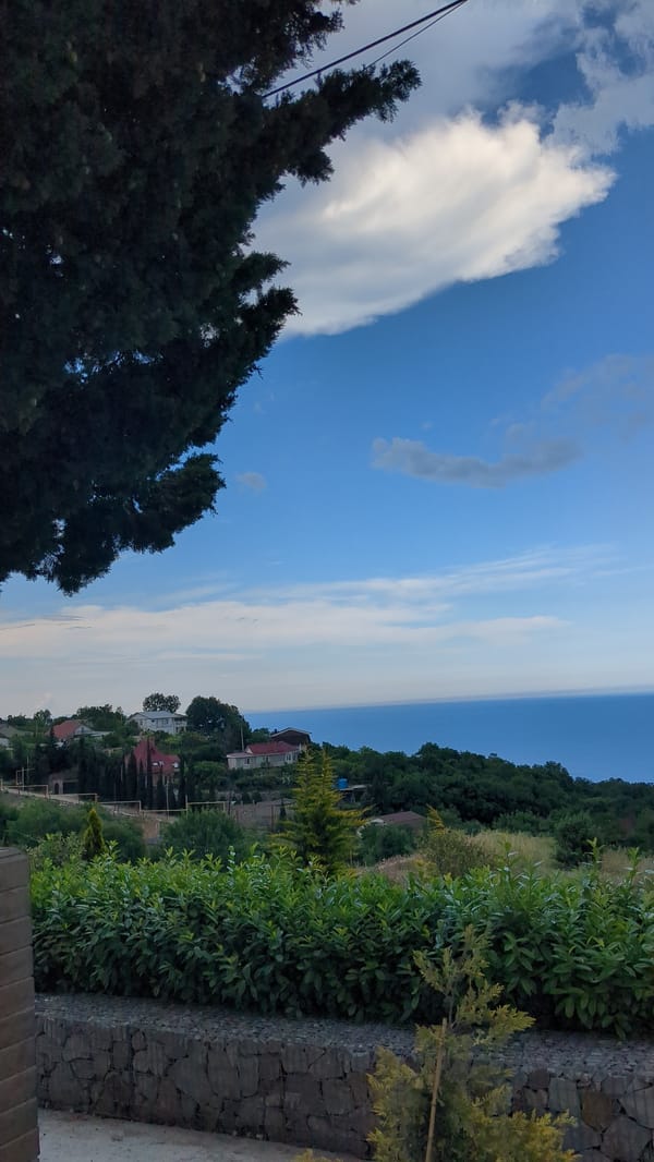 Tourist photographs Black Sea coastal views in Ukrainian resort towns