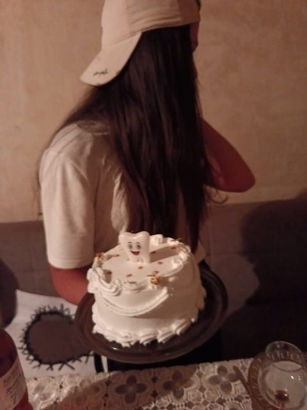 Handmade cakes and custom posters mark a personal celebration