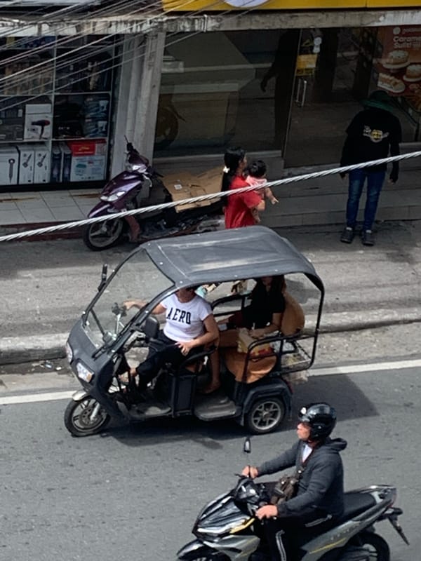 Morning street life across Angeles City, Philippines