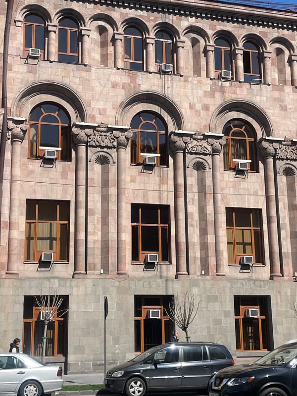Stone architecture documented in central Yerevan