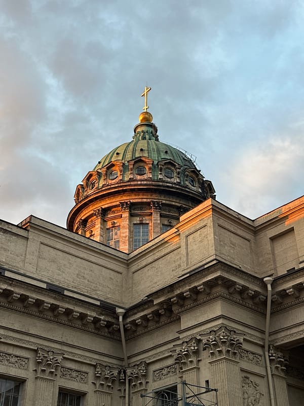 Evening walk through Saint Petersburg's historic center