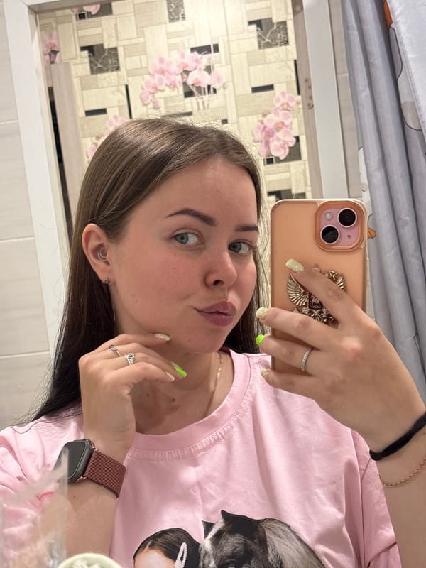 Morning selfies and dog moments captured in Izhevsk