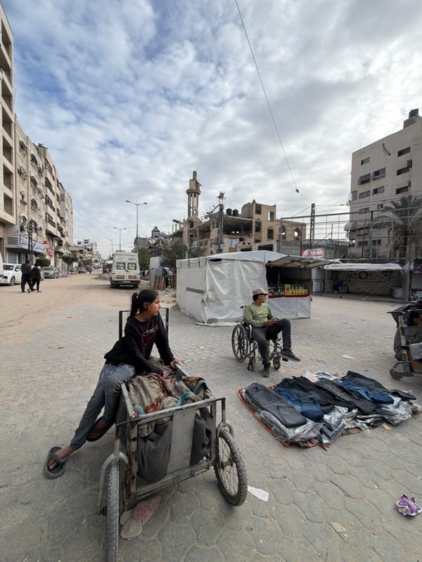 Daily life continues in damaged Gaza City streets