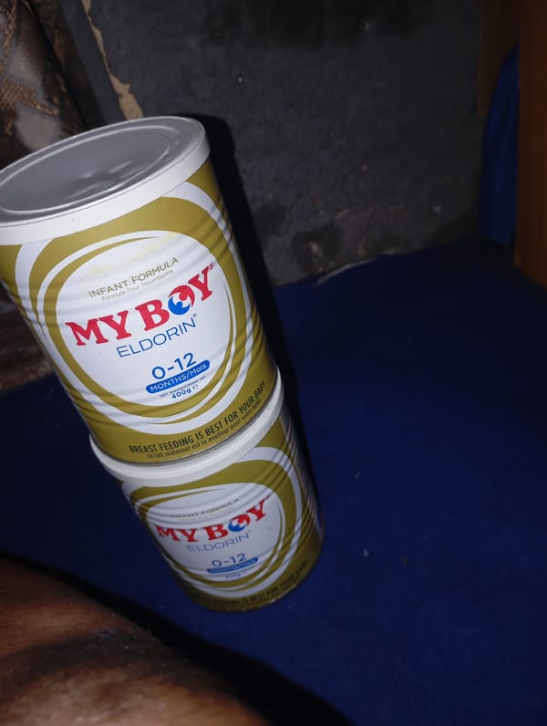 Infant formula and everyday household items at home